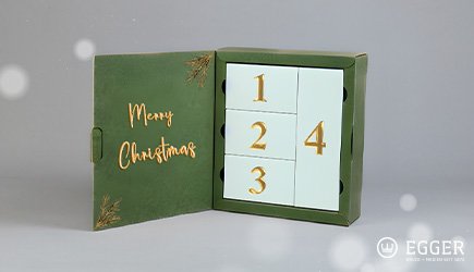 Adventskalender mit 4 Schachteln